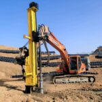Excavator-Mounted Hydraulic Rock Drill