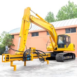 Excavator-Mounted Hydraulic Rock Drill